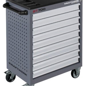 Įrankių vežimėlis be įrankių KRAFTWERK BT700, 9 stalčiukų