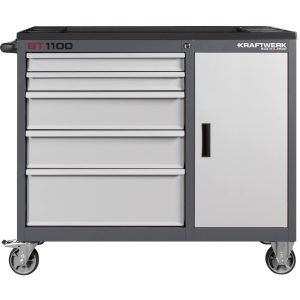 Įrankių vežimėlis be įrankių KRAFTWERK BT1100, 5 stalčiukai, 1 spintelė