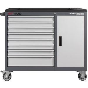 Įrankių vežimėlis be įrankių KRAFTWERK BT1100, 8 stalčiukai, 1 spintelė