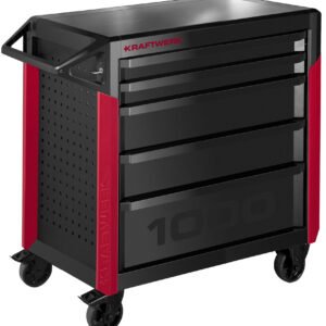 Įrankių vežimėlis be įrankių KRAFTWERK PT1000, 5 stalčiukų