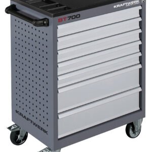 Įrankių vežimėlis su įrankiais KRAFTWERK BT700, 7 stalčiukų, 278 įrankis