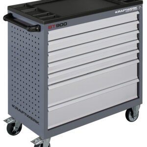 Įrankių vežimėlis su įrankiais KRAFTWERK BT900, 7 stalčiukų, 278 įrankis