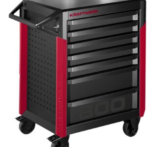 Įrankių vežimėlis su įrankiais KRAFTWERK PT800, 7 stalčiukų, 278 įrankis
