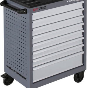 Įrankių vežimėlis su įrankiais KRAFTWERK BT700, 8 stalčiukų, 236 įrankis