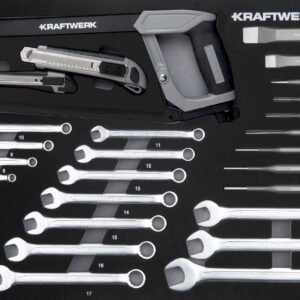 Įrankių komplektas KRAFTWERK BASIC LINE EVA  60 × 40 cm, 46 vnt