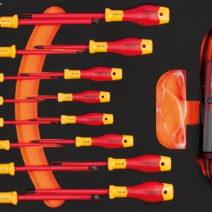 VDE Atsuktuvų komplektas KRAFTWERK BASIC LINE EVA 60 × 40 cm, 16 įrankiai