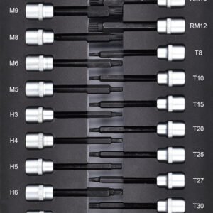 Galvučių komplektas KRAFTWERK BASIC LINE EVA 20 × 40 cm, 30 įrankiai