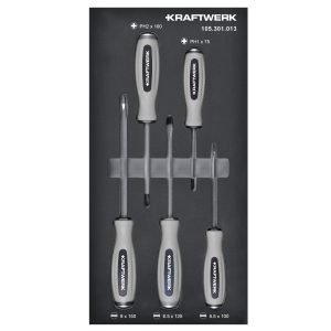Smūginių atsuktuvų rinkinys KRAFTWERK BASIC LINE EVA  20 × 40 cm, 5 vnt
