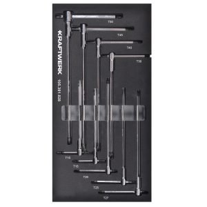 TX T-formos rankenų komplektas KRAFTWERK BASIC LINE EVA  20 × 40 cm, 9 įrankiai