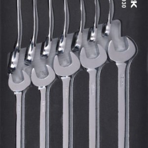 Kombinuotų veržliarakčių komplektas KRAFTWERK BASIC LINE EVA  20 × 40 cm, 12 vnt