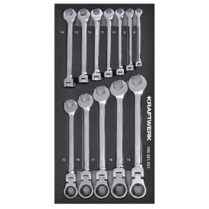 Veržliarakčių komplektas KRAFTWERK BASIC LINE EVA  20 × 40 cm, 12 įrankiai