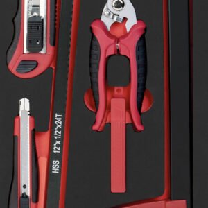 Pjovimo įrankių komplektas KRAFTWERK PRO LINE EVA 20 × 40 cm, 21 įrankis