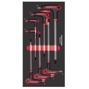 T formos HEX atsuktuvų komplektas KRAFTWERK PRO LINE EVA3 1/2" 20 × 40 cm, 7 vnt.