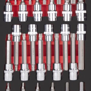 Galvučių komplektas KRAFTWERK PRO LINE EVA 1/2" 20 × 40 cm, 33 įrankiai