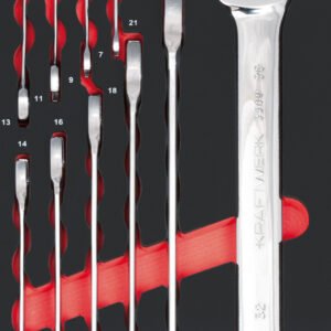 Kombinuotų veržliarakčių komplektas KRAFTWERK PRO LINE EVA 20 × 40 cm, 10 vnt.