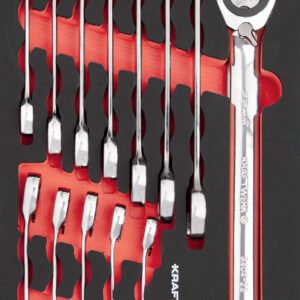 Kombinuotų raktų komplektas KRAFTWERK PRO LINE EVA 20 × 40 cm, 14 vnt.