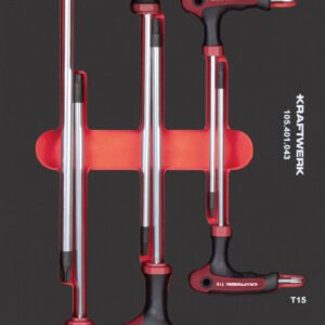 T-formos TX atsuktuvų komplektas KRAFTWERK PRO LINE EVA 20 × 40 cm, 7 įrankiai
