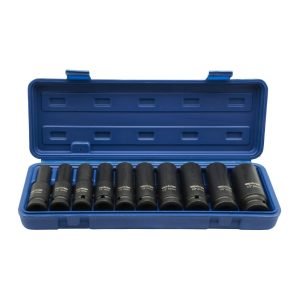 Ilgų smūginių galvučių komplektas 1/2" ADLER AD-10D, 10 vnt