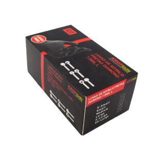 Nitrilo pirštinės juodos (XL), KROFTOOLS (100 vnt)