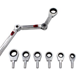 Terkšlinis raktas su lanksti rankena KROFTOOLS 9 vnt