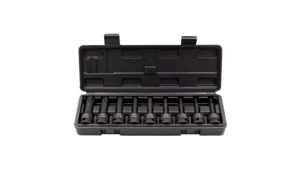 Smūginių TORX galvučių komplektas 1/2" KROFtools T20-70, 9 vnt