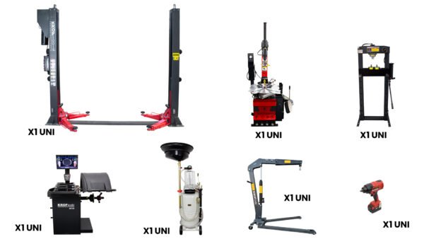 Autoservisų įrangos komplektas KROFtools Nº7