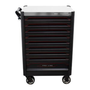 9 stalčių įrankių vežimėlis PROLINE, KROFTOOLS