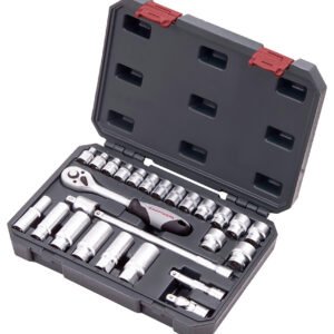 Įrankių komplektas dėžėje KRAFTWERK BASIC LINE 3/8“, 26 vnt.