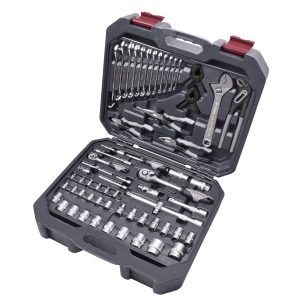 Įrankių komplektas dėžėje KRAFTWERK BASIC LINE 1/4“ + 1/2“, 266 vnt.