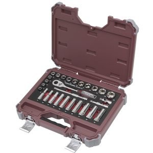 Įrankių komplektas dėžėje KRAFTWERK PRO LINE 3/8“, 28 vnt
