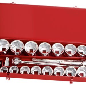 Įrankių komplektas dėžėje KRAFTWERK PRO LINE 1“, 21 vnt