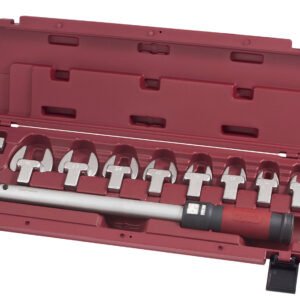 Dinamometrinis raktas su antgalių rinkiniu KRAFTWERK 1/2" 40-200 Nm, 11 vnt