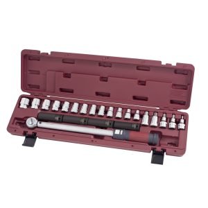 Dinamometrinio rakto rinkinys KRAFTWERK 1/2" 40-200 Nm 23 vnt
