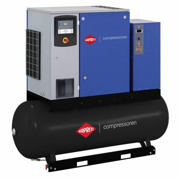 Sraigtinis kompresorius Airpress APS 15DD IVR Combi Dry 12.5 bar 15 AG/ 11 kW 265-1860 l/min 500 l
