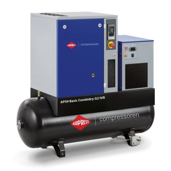 Sraigtinis kompresorius Airpress APS Basic 7 Combi Dry G2 IVR 10 bar 7.5 AG/ 5.5 kW 200 l
