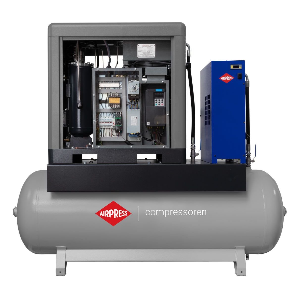 Sraigtinis kompresorius Airpress APS 10 IVR Combi Dry X 10 bar 10 AG/ 7.5 kW 380-1050 l/min 500 l - Image 2