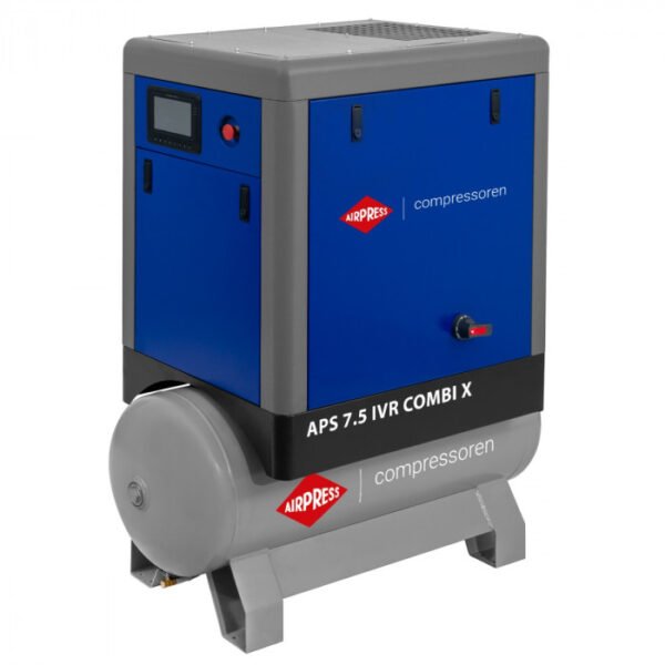 Sraigtinis kompresorius Airpress APS 7.5 IVR Combi X 10 bar 7.5 AG/5.5 kW 170-760 l/min 200 l
