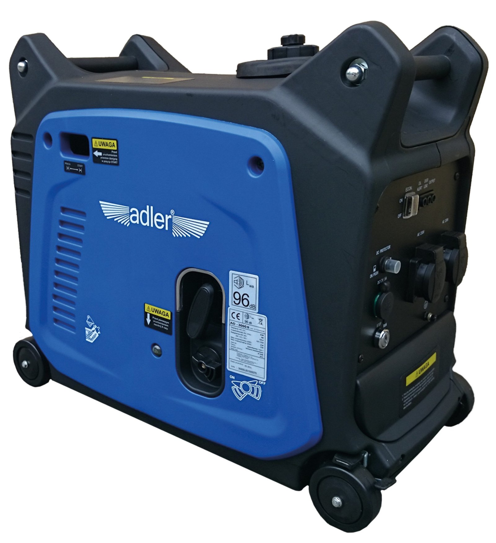 Inverterinis elektros generatorius su elektriniu starteriu ADLER 230V AD-3000S