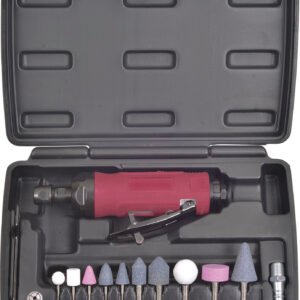 Mini pneumatinio šlifuoklio komplektas Kraftwerk 15 vnt