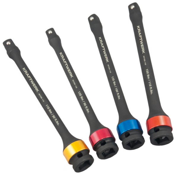 Prailgintų smūginių galvučių komplektas KRAFTWERK 1/2" 4 vnt