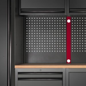 Jungtis perforuotoms įrankių sienelėms KRAFTWERK MOBILIO BLK, 3964-07-BLK