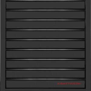 9-ių stalčiukų pastatoma spintelė KRAFTWERK MOBILIO BLK