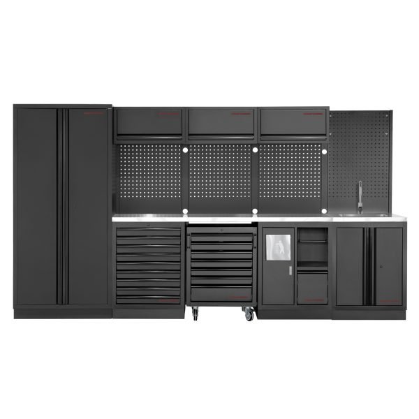 Modulinis darbastalis KRAFTWERK MOBILIO BLK SANITORY 4, 3964D-BLK-IX-SANA