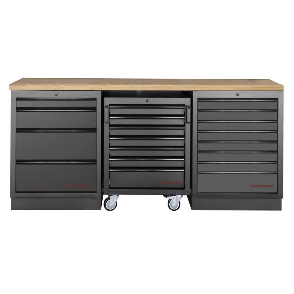 Modulinis darbastalis KRAFTWERK MOBILIO BLK 3, 3964K-BLK-002