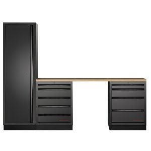 Modulinis darbastalis KRAFTWERK MOBILIO BLK 3, 3964K-BLK-014