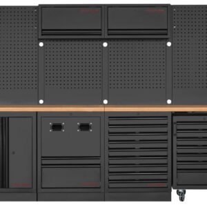 Modulinis darbastalis KRAFTWERK MOBILIO BLK 8, 3964Q-BLK