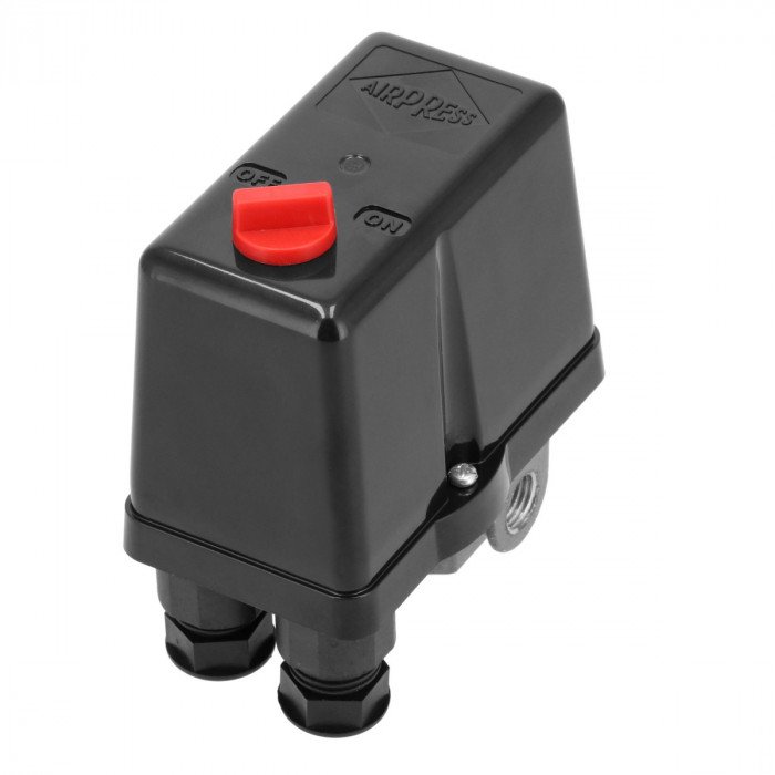 Stūmoklinio kompresoriaus slėgio reguliatorius Airpress 400V 1/4" 10 bar