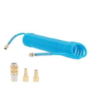 Spiralinė oro žarna su jungtimis Airpress 5 m, fi 8 x 5 mm, 1/4", 10 bar