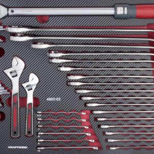 Įrankių komplektas KRAFTWERK PRO LINE EVA, 45 įrankiai