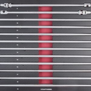 Ilgų T-formos galvučių komplektas KRAFTWERK PRO LINE EVA, 12 įrankiai